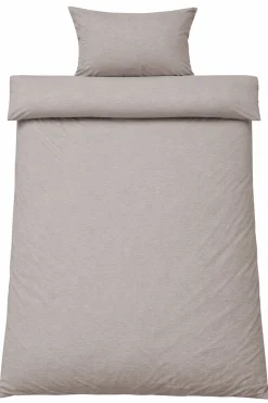 Sengetøj 140x220 cm - Bomulds flonel - Grey Melange