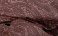 Sengetøj 150x210 cm - Bomuldssatin - Mørk rosa marble print