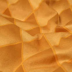 Sengetøj 140x200 cm - 100% bomuldssatin - Orange 3D harlekinmønster