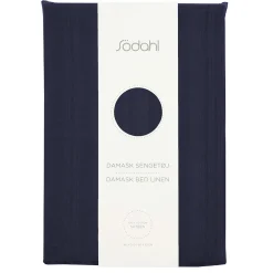 Sengetøj 140x200 cm - 100% Damaskvævet bomuldssatin - Södahl Noble - Blå