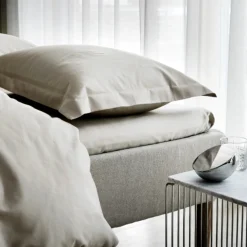 Sengetøj 140x220 cm - 100% egyptisk bomuldssatin - Høie Of Scandinavia - Elegance Beige