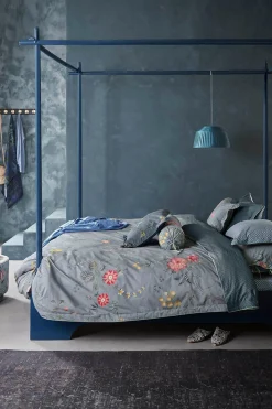 Sengetøj 200x220 cm - Fleur Grandeur Blue - Vendbar sengesæt i 100% bomuld - Pip Studio sengetøj
