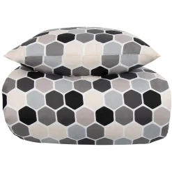 Sengetøj 140x220 cm - Microfiber - Cube print