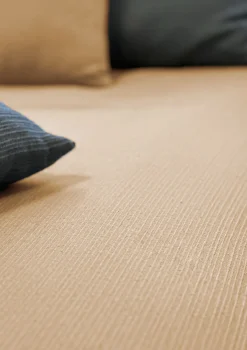 Sengetæppe - 140X220 cm - Beigefarvet sengetæppe til enkelseng - Nordstrand Home