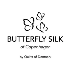 Silkelagen - Faconlagen 180x200 cm - Blå - 100% Silke - Butterfly Silk