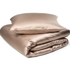 Silke sengetøj 140x220 cm - 100% morbærsilke - Champagne