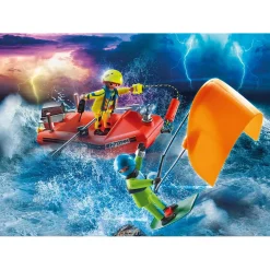 Skibsredning: Kitesurferredning med båd - PLAYMOBIL City Action