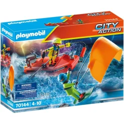 Skibsredning: Kitesurferredning med båd - PLAYMOBIL City Action