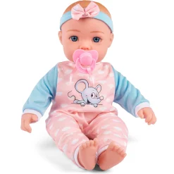 Softbodydukke - Laura med sut 46 cm - Blå