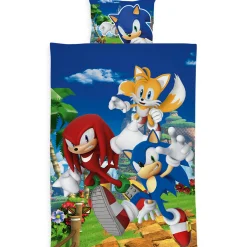 Sonic sengetøj - 100% bomuld - Børnesengetøj 140x200 cm - Sonic The Hedgehog og vennerne