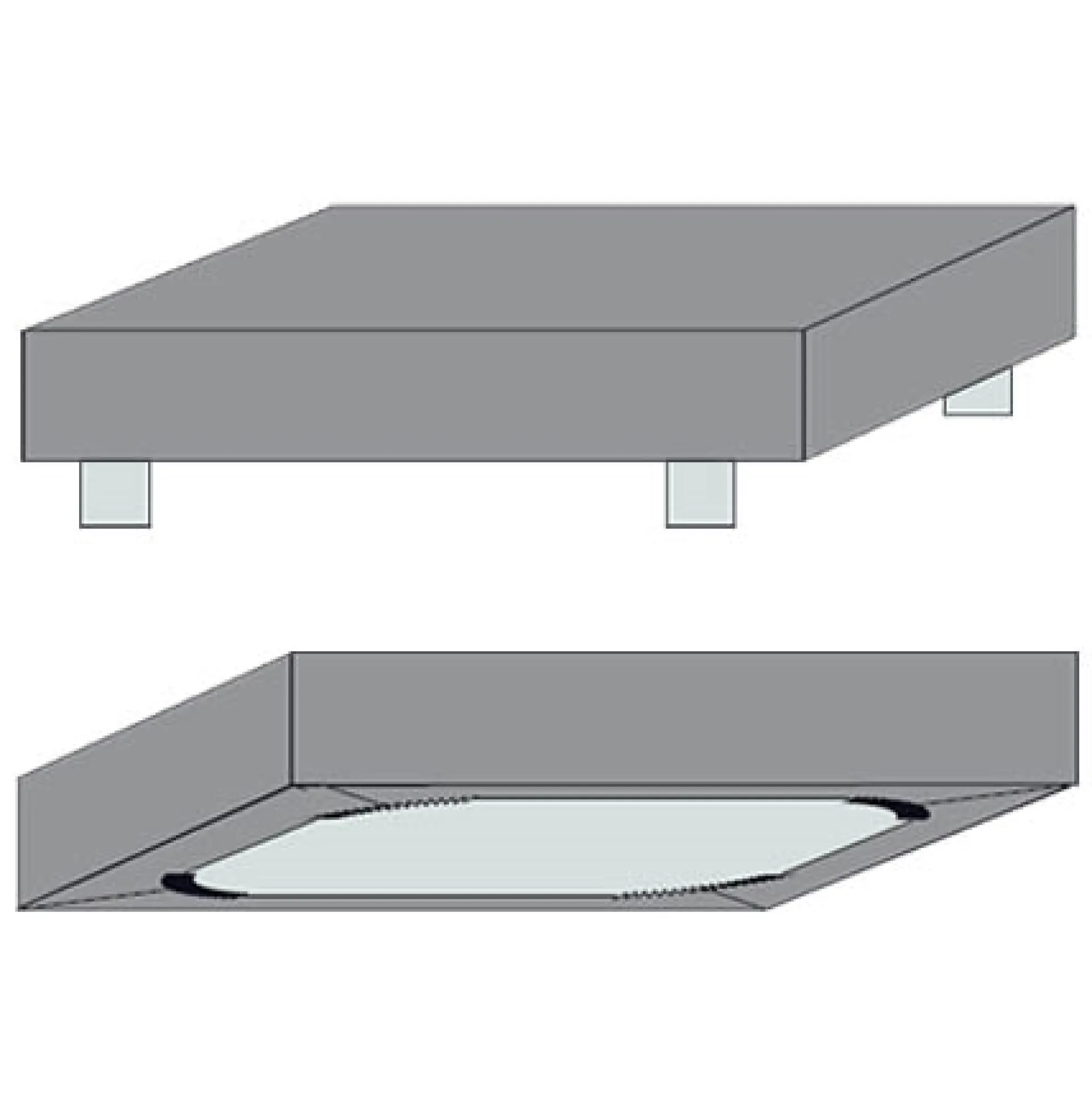 Splitlagen - U-split - 160x200 cm - Sandfarvet - 100% Bomuld jersey lagen - Stræklagen til elevationsseng