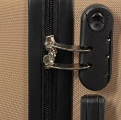 Stor kuffert - Guld - Hardcase kuffert tilbud - Letvægts kuffert tilbud