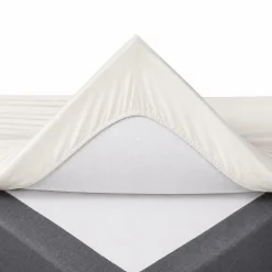 Stræklagen 70x140 cm - Hvidt jersey lagen til juniorseng