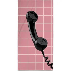 Telefon håndklæde - 100% bomuld - Badehåndklæde 70x140 cm