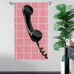 Telefon håndklæde - 100% bomuld - Badehåndklæde 70x140 cm