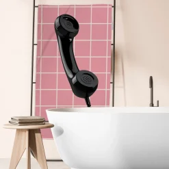 Telefon håndklæde - 100% bomuld - Badehåndklæde 70x140 cm