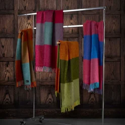 Uldplaid - 130x200 cm - Gotlanduld/lammeuld - Gotland Check Green