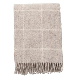 Uldplaid - 130x200 cm - 100% Lammeuld - Vinga Beige