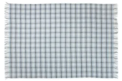 Uldplaid 130x200 cm - 100% Ren ny uld - Axel støvet blå