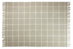Uldplaid 130x200 cm - 100% Ren ny uld - Thor sand