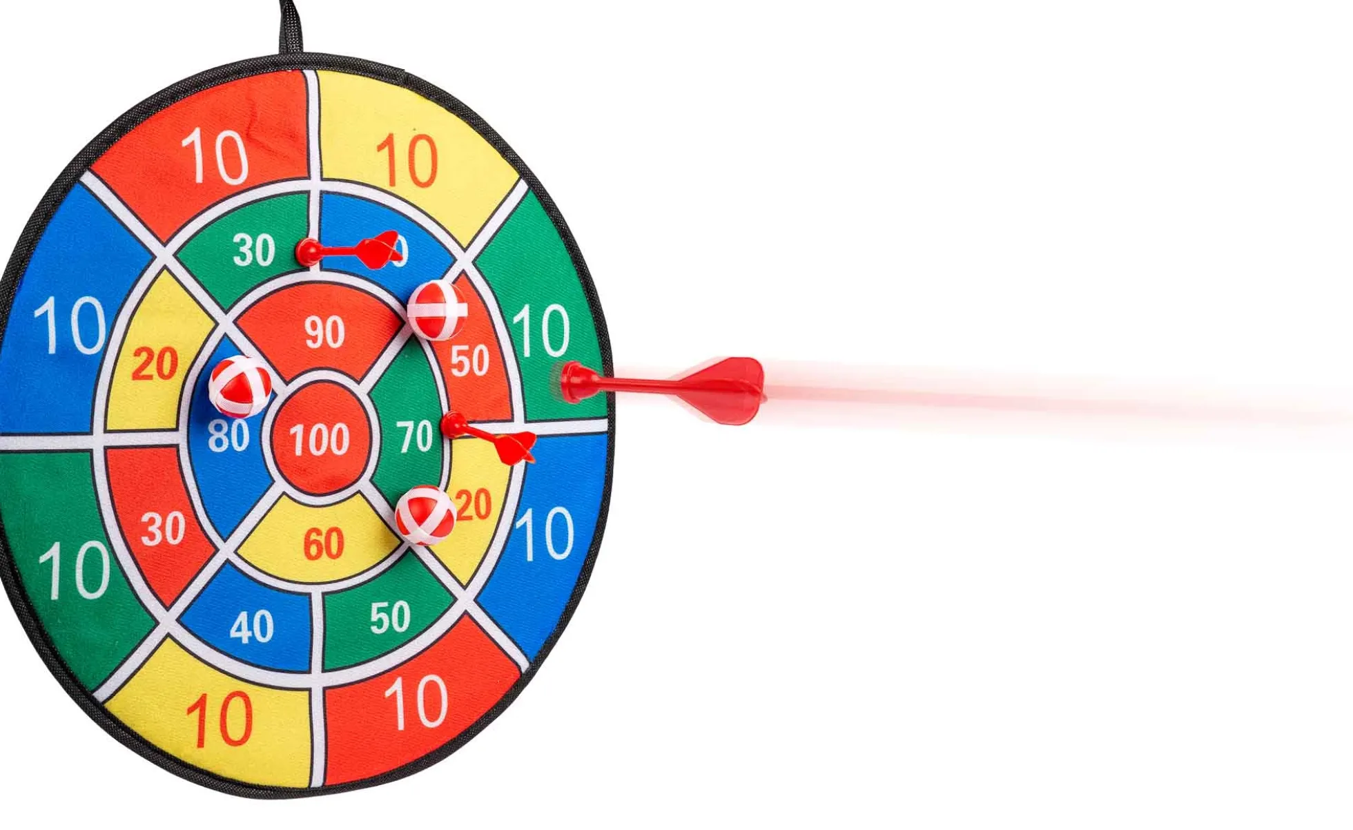 Velcrodart Ø42 cm - 3 bolde og 3 pille