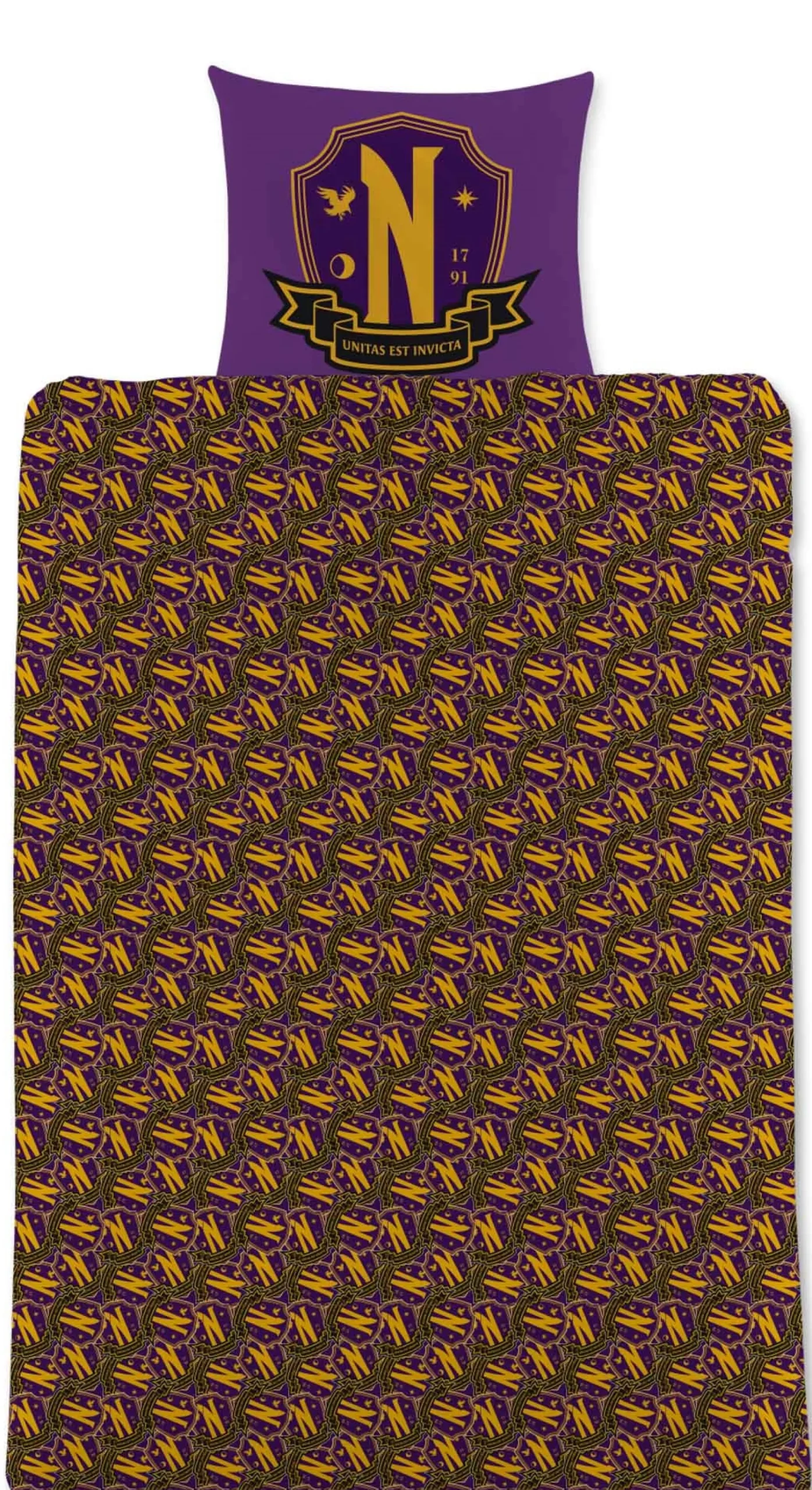 Wednesday sengetøj - 100% bomuld - Børnesengetøj 140x200 cm - Nevermore Academy